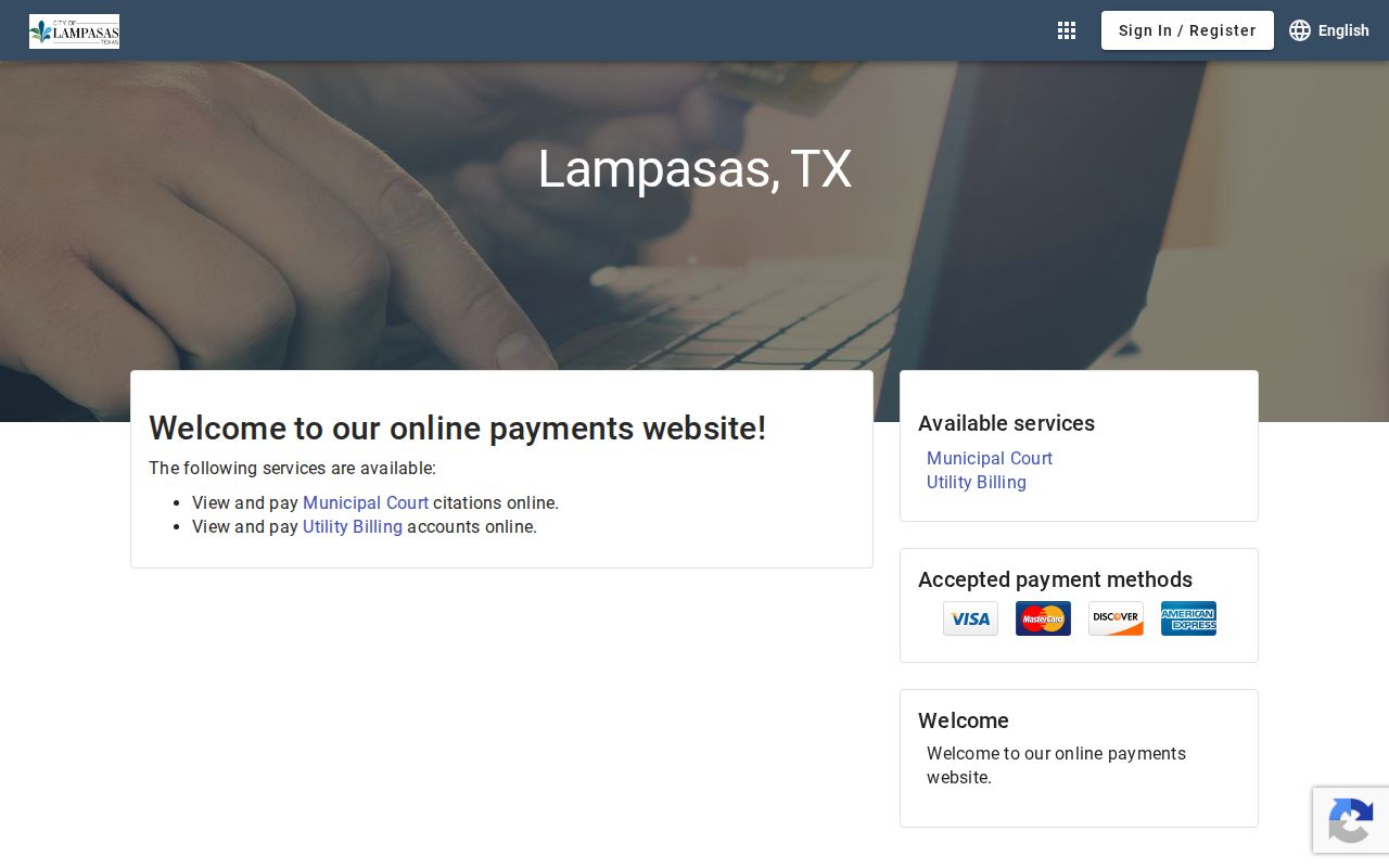 Lampasas court records municipal citation payment home
