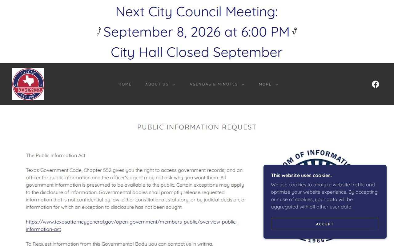 Kempner court records and city open-records request options